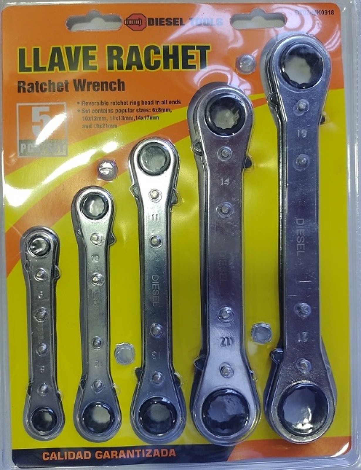  JUEGO LLAVES RACHE  5 PIEZAS