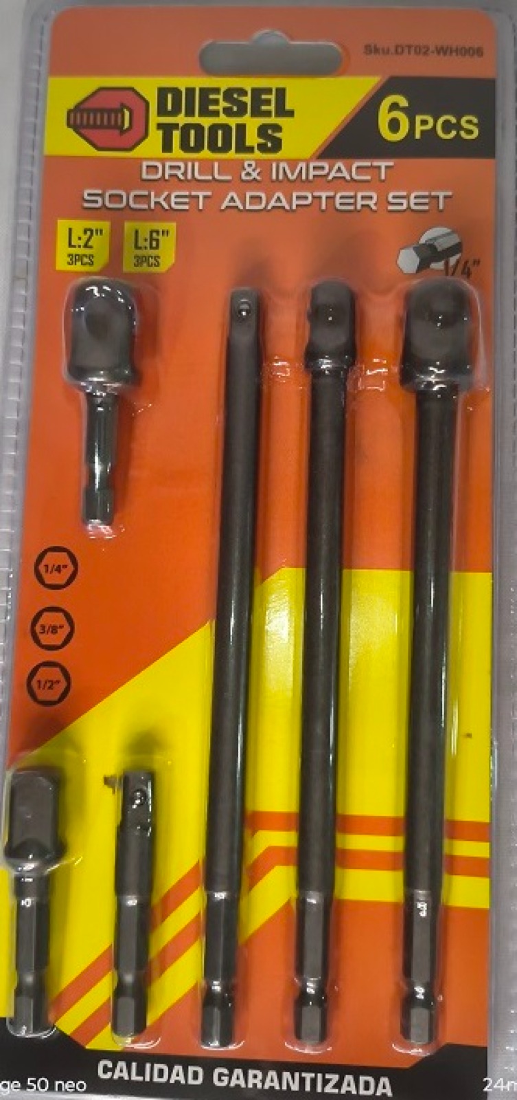 ADAPTADORES COPA PARA TALADRO 6 PIEZAS