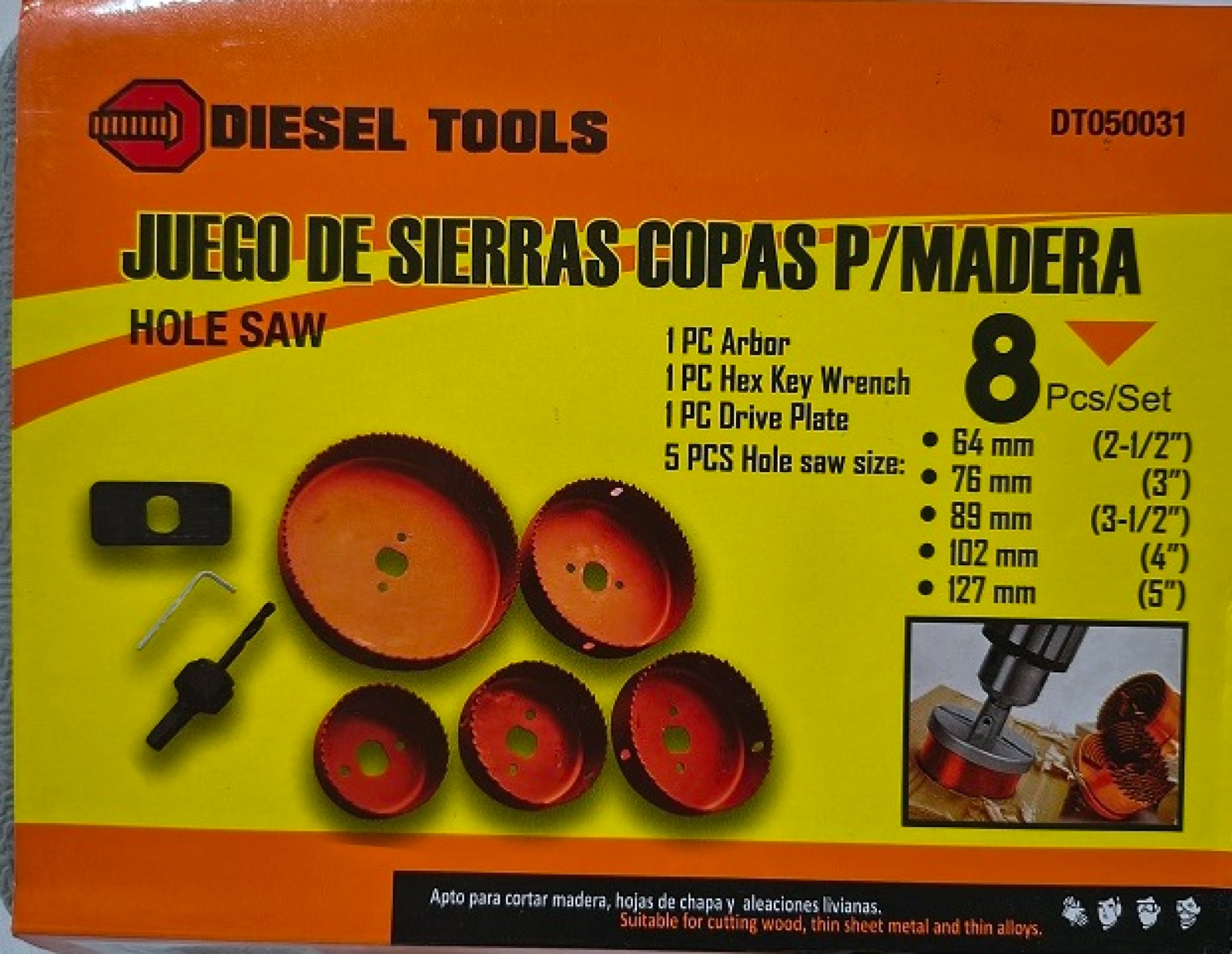 JUEGO DE COPA SIERRA 8 PCS MADERA
