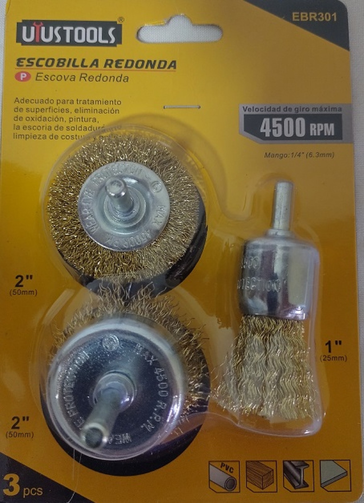 GRATAS TALADRO 3 PIEZAS