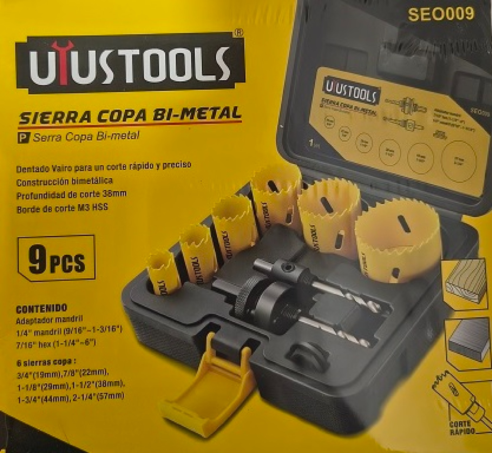 SIERRA COPA BI-METAL 9 PCS