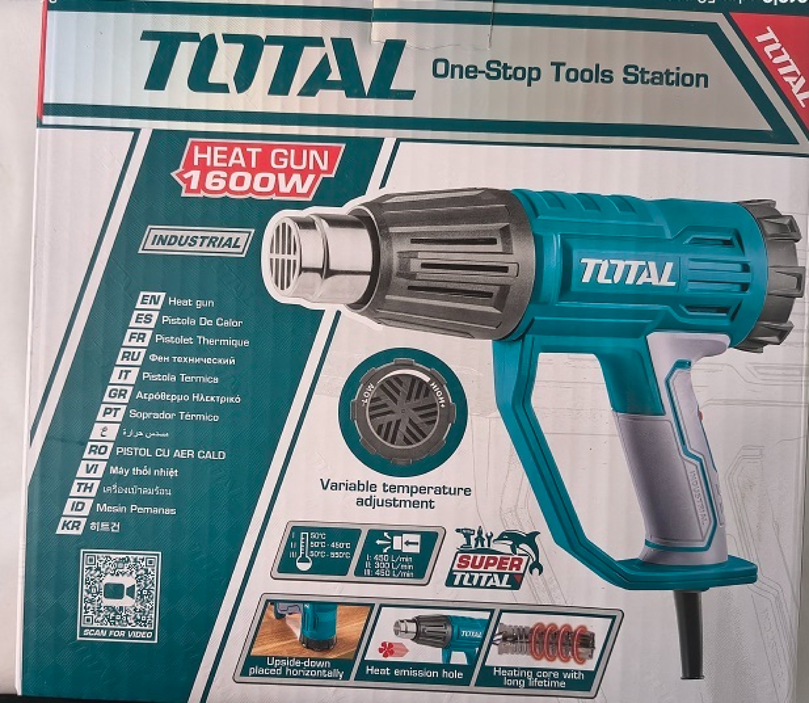 PISTOLA DE CALOR 1600W