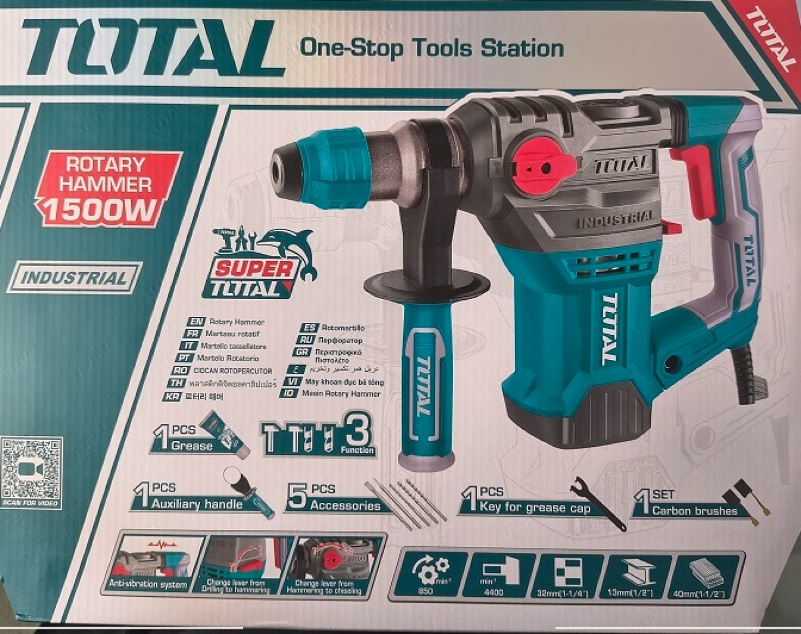 TALADRO ROTOMARTILLO 1500W