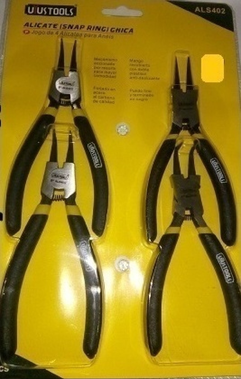 JUEGO DE PINZA CONTRARIA 5" 4PCS