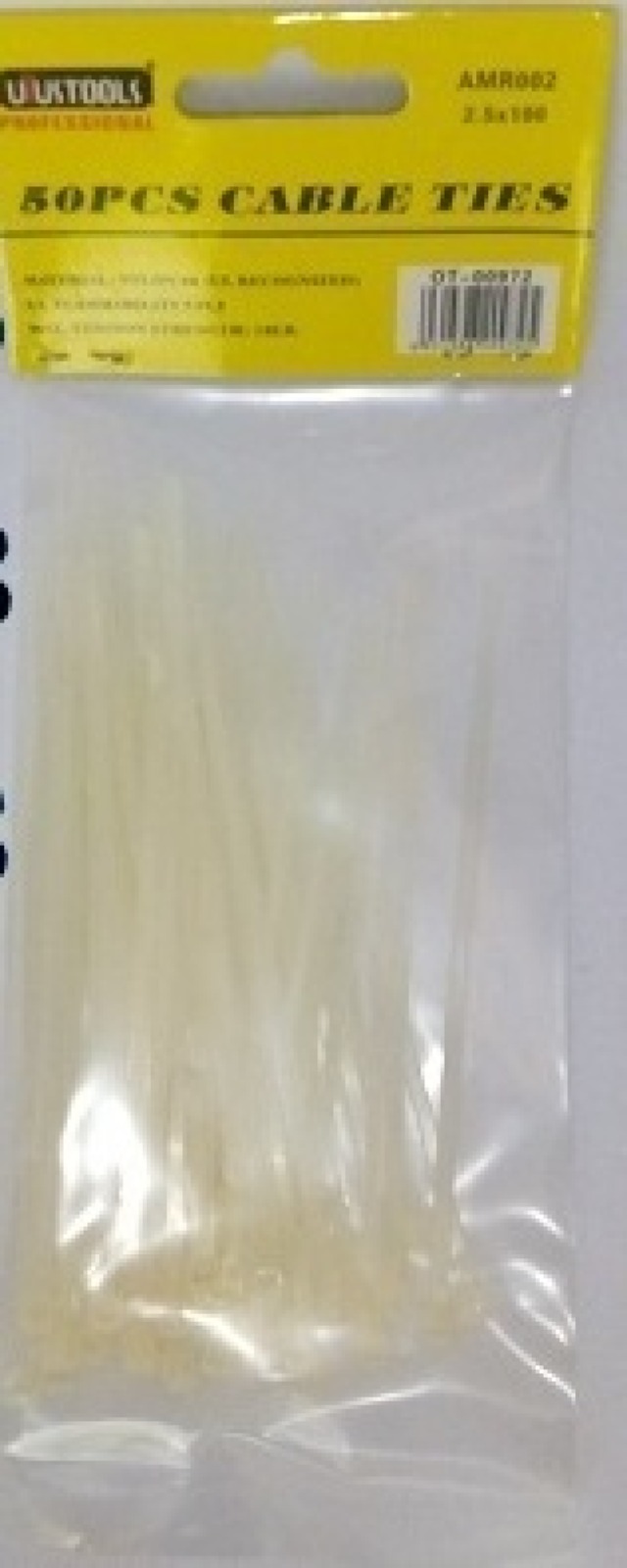AMARRA PLÁSTICA 50 PCS  4.8*300