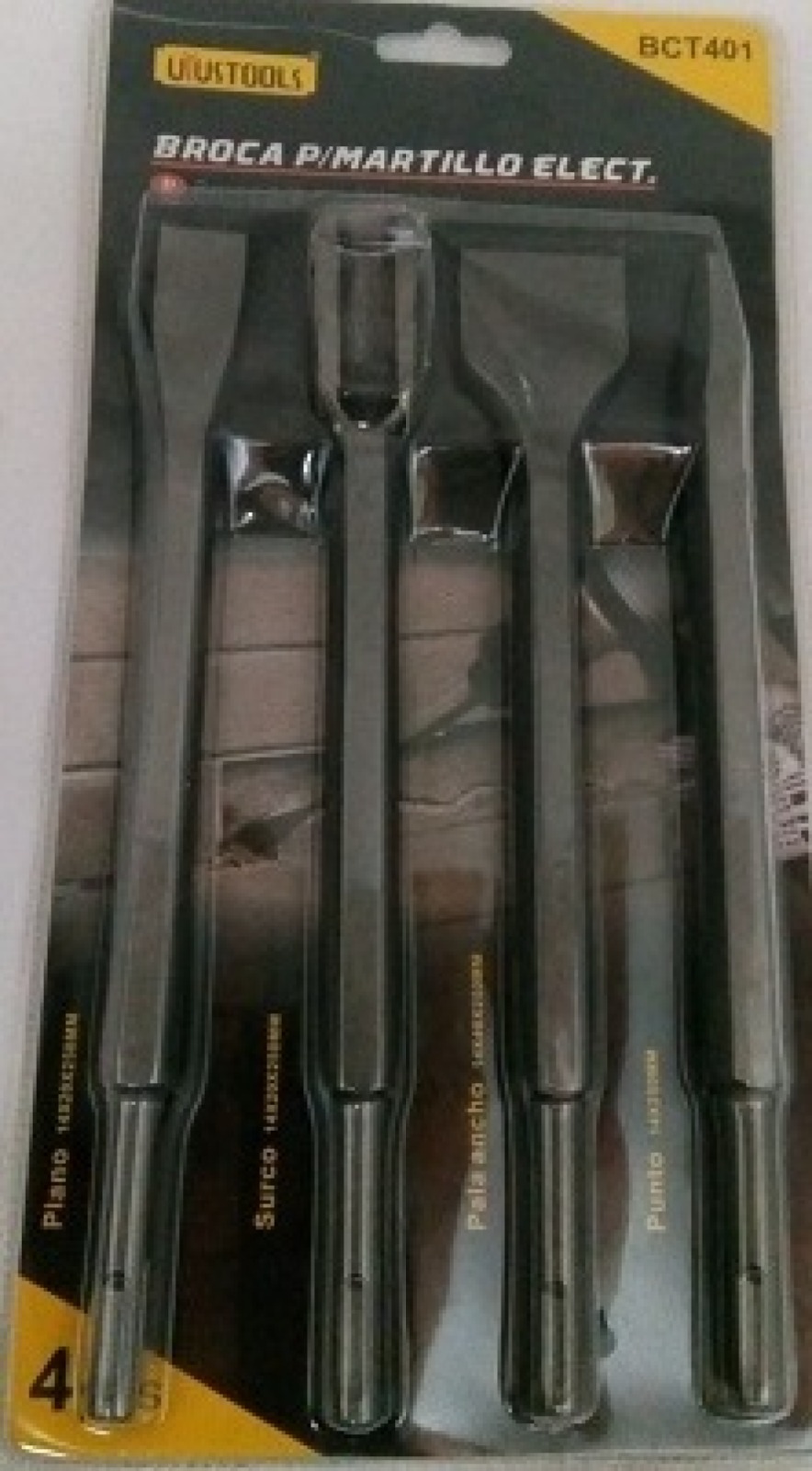 JUEGO DE BROCAS ROTOMARTILLO 4 PCS