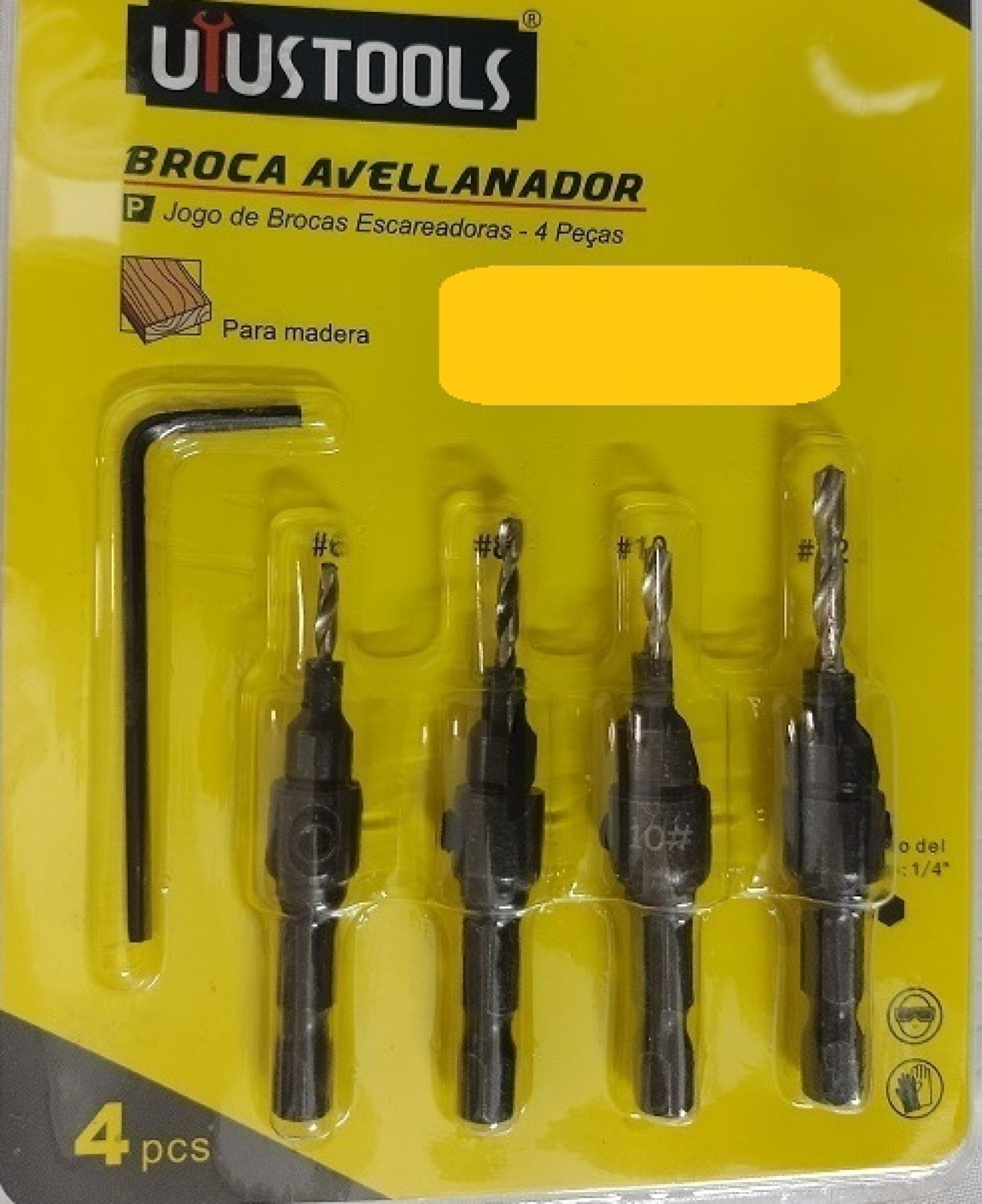 BROCAS AVELLANADORAS 4 PIEZAS