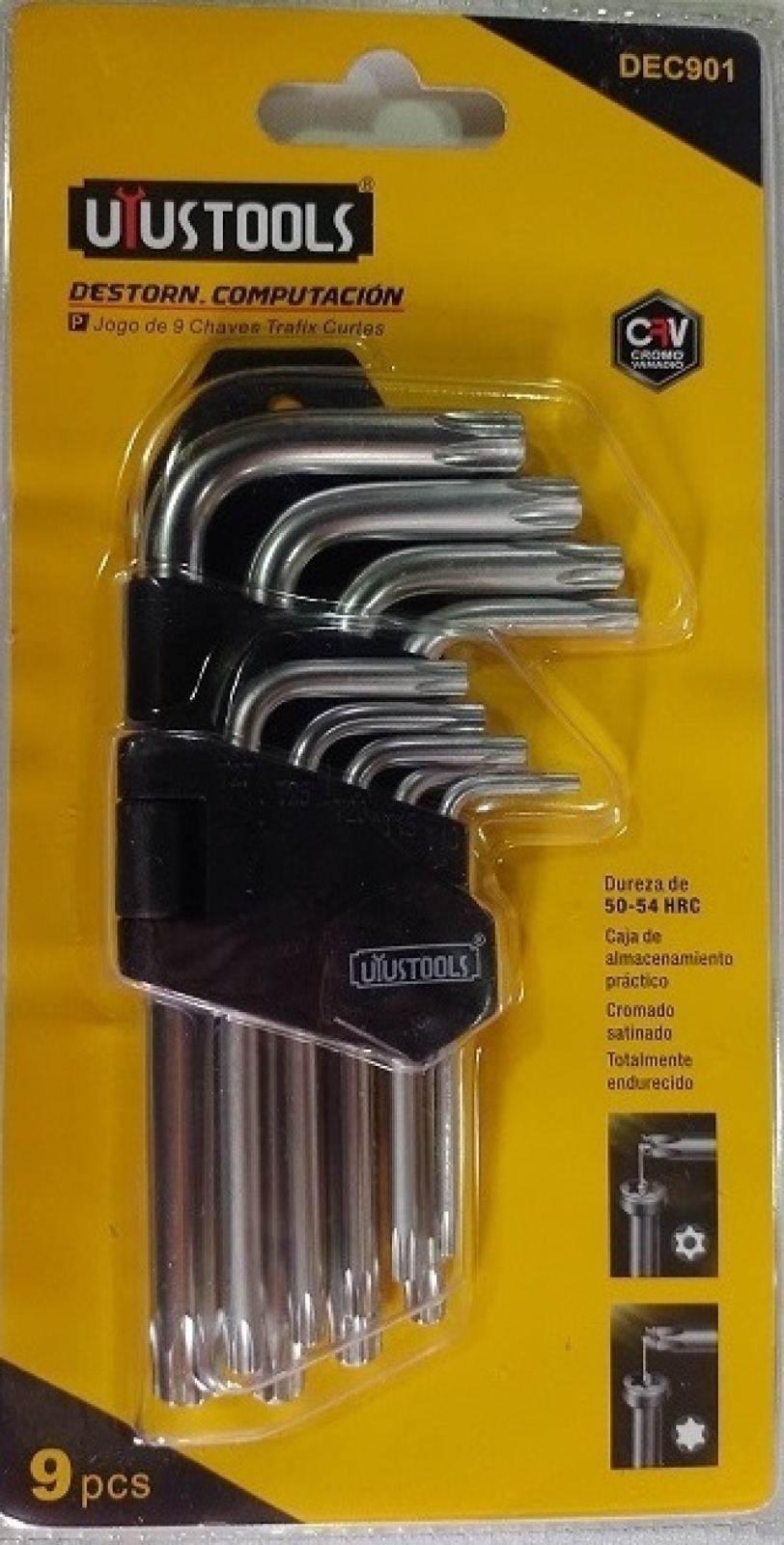 JUEGO DE  TORX CORTAS 9 PCS