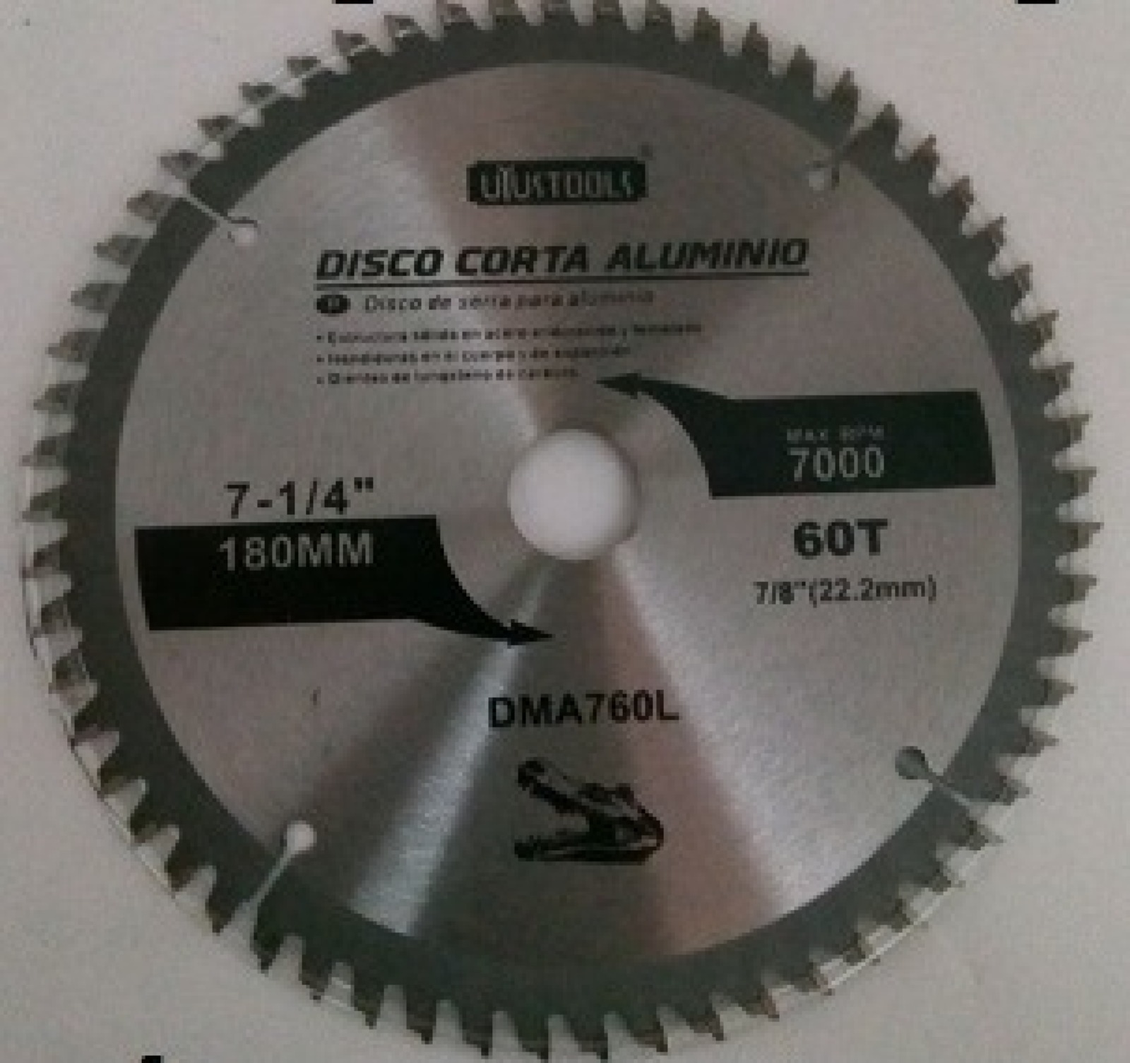 DISCO CORTE DE ALUMINIO 10"  100T