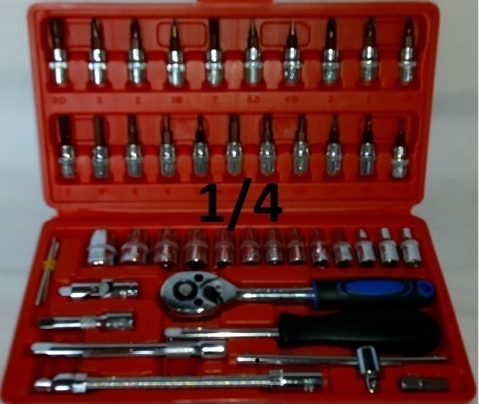 JUEGO DE RACHE 1/4  46 PCS