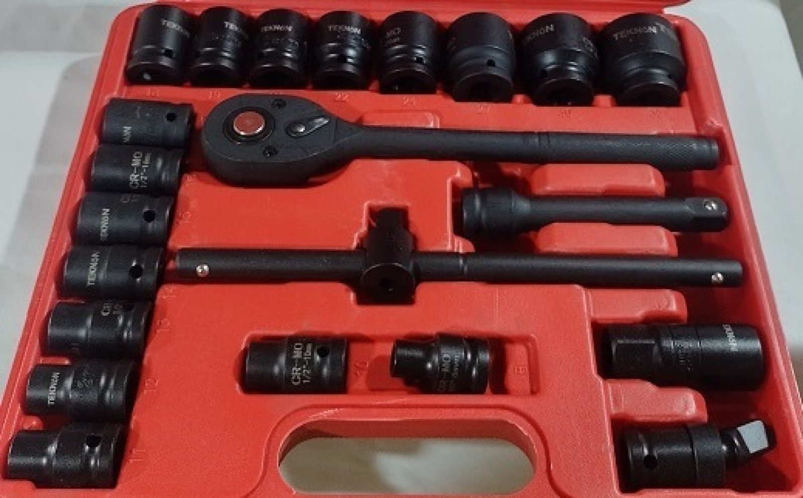 JUEGO DE COPAS 12PUNTAS 1/2  22PCS