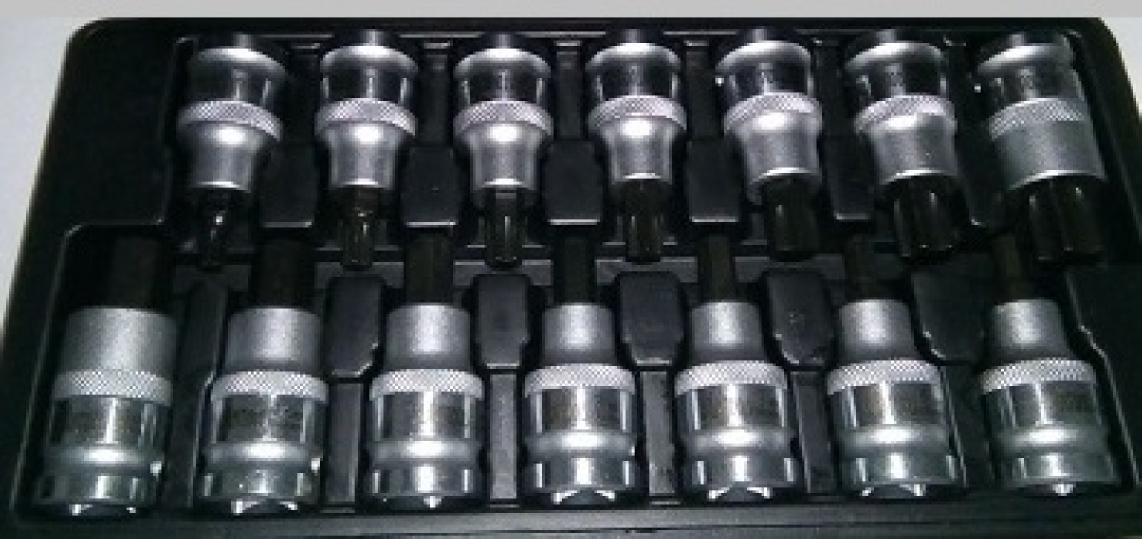 JUEGO COPAS TORX Y HEXÁGONAS 1/2"   14 PCS