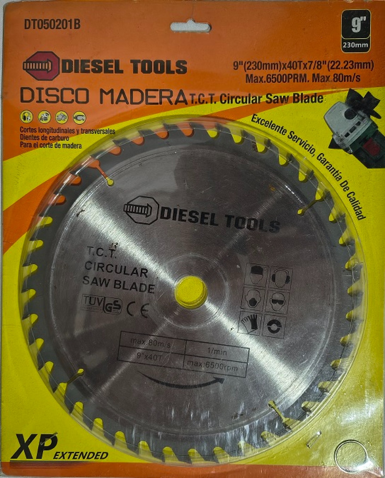 DISCO CORTE DE MADERA 9"- 40T
